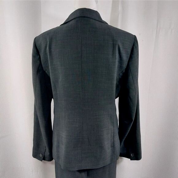 VANETTI WOMEN! CHARCOAL GRAY VERY FINE GRAY ON GRAY PLAID 2 PC SUIT SET! SZ 16 - Picture 9 of 13